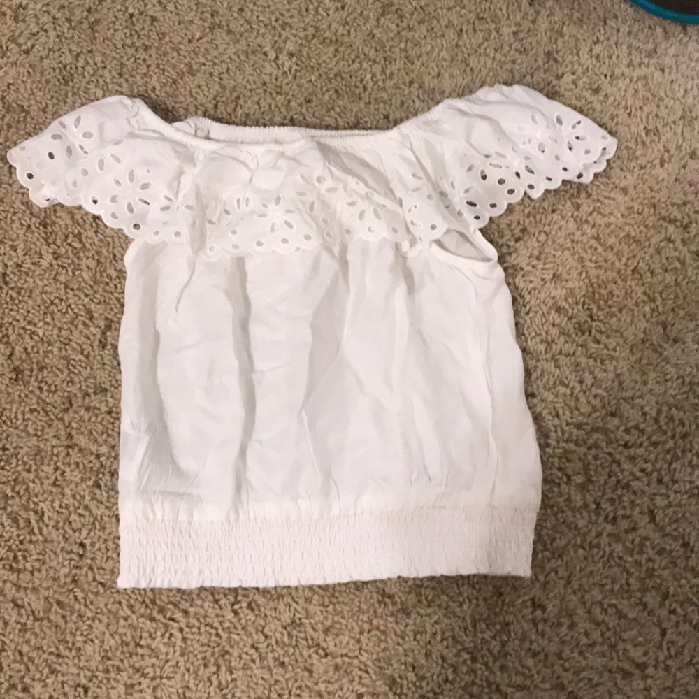 white off The shoulder top